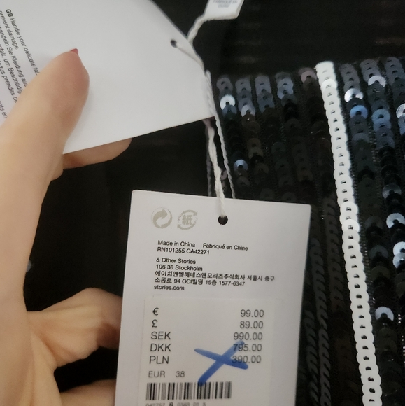 & OTHER STORIES SEQUINCE PANT SUIT SIZE 6 medium - Picture 4 of 11